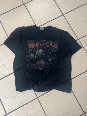 VINTAGE Mötley Crüe Black Graphic Band Tee